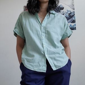 H&M women's striped button down